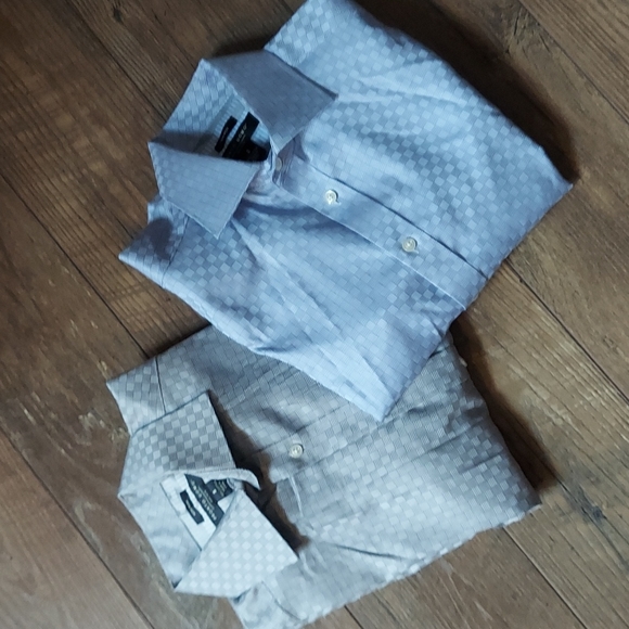 Bundle of 2 non-iron Pronto uoma cotton shirts size small - Picture 1 of 5